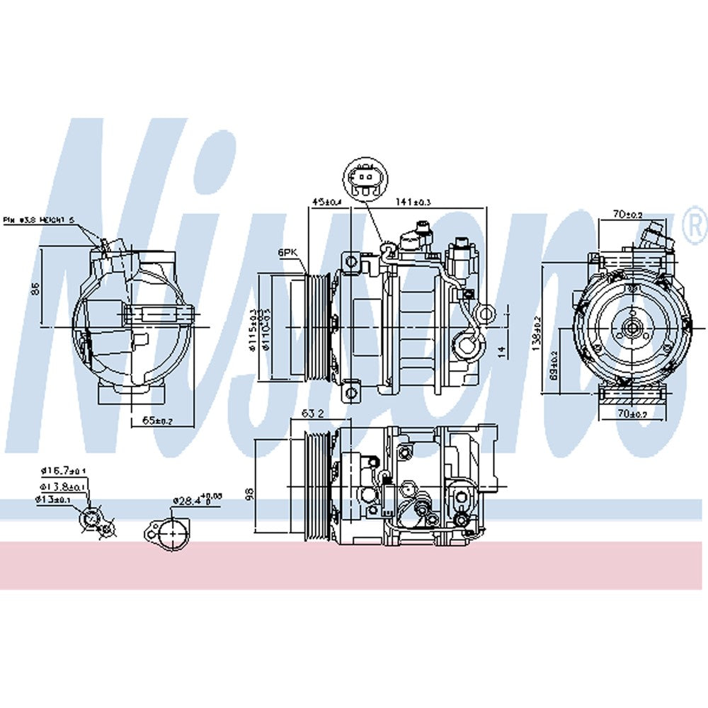 Radiator 1998-2001 Kia Sephia