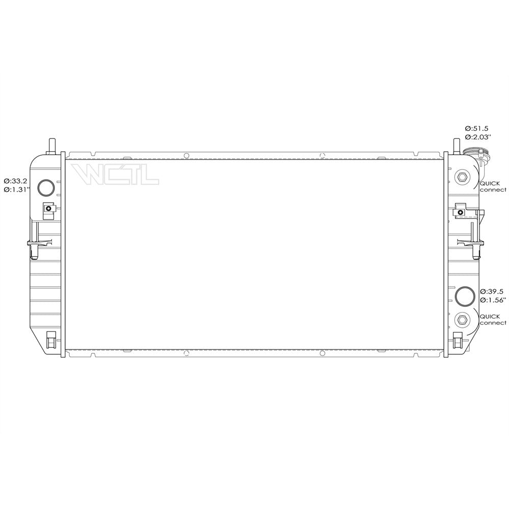 Radiator 2006-2008 Buick Lucerne