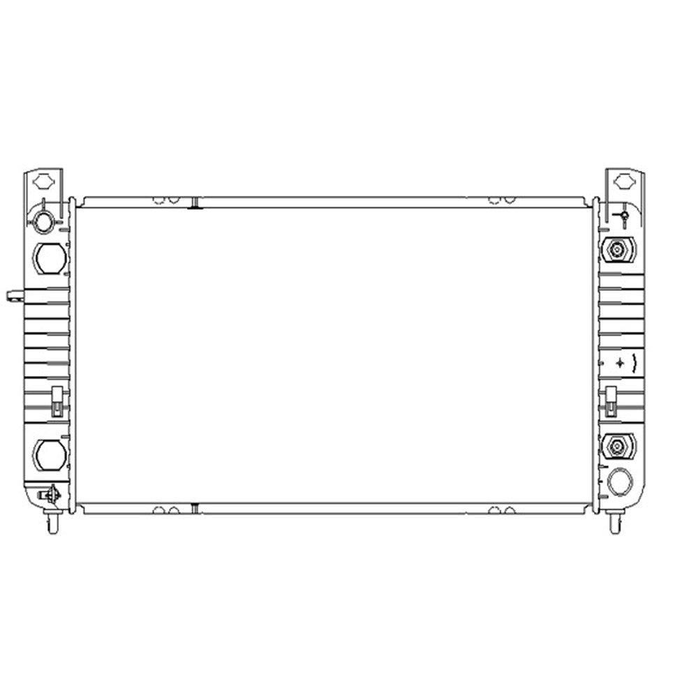 Radiator 2005-2014 Chevrolet Silverado 1500, Silverado 1500 Hd, Silverado 2500 Hd, Silverado 3500, Silverado 1500 Classic & Gmc Sierra 1500