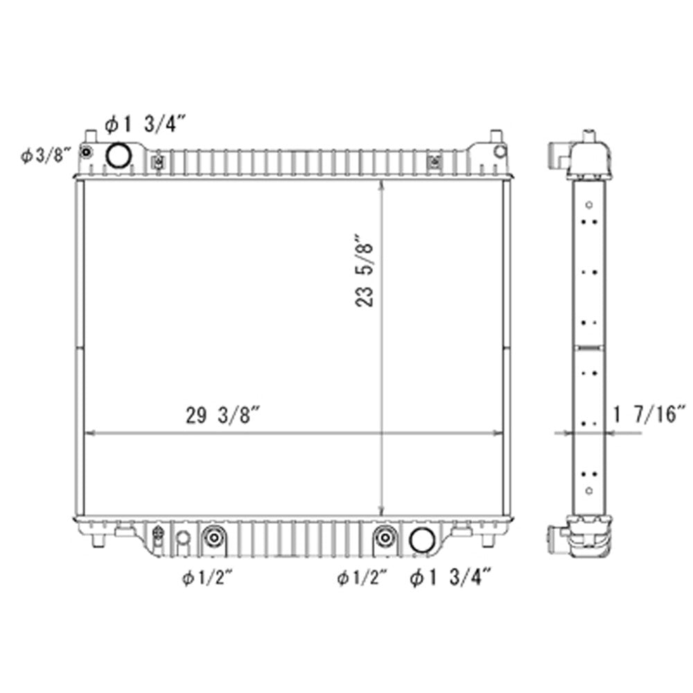 Radiator 2005-2018 Ford Econoline Super Duty, E-350 Super Duty, E-450 Super Duty