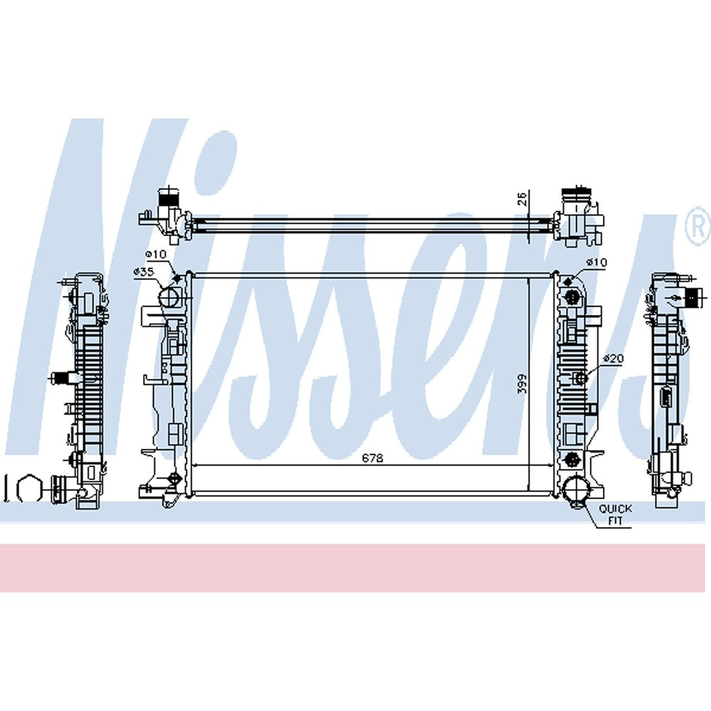 Radiator 2010-2019 Bmw X5, X6