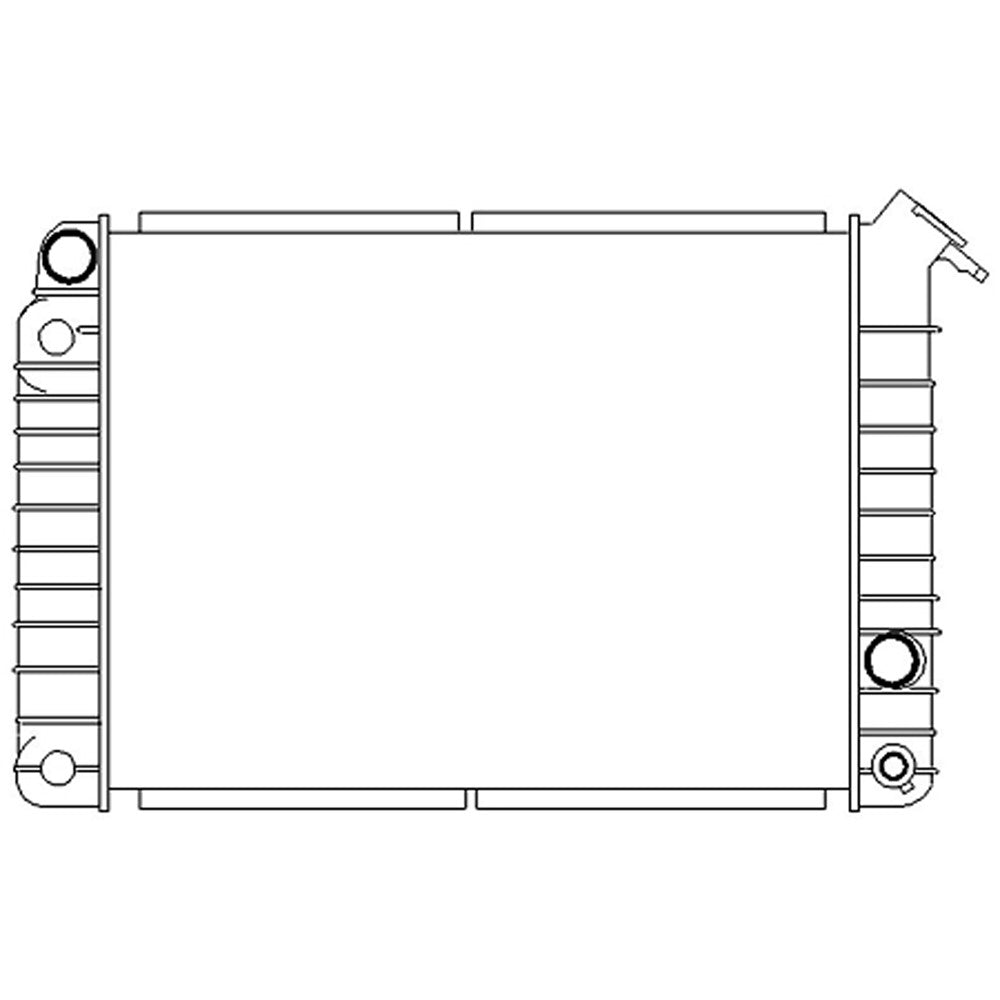 Radiator 1984-1988 Pontiac Fiero