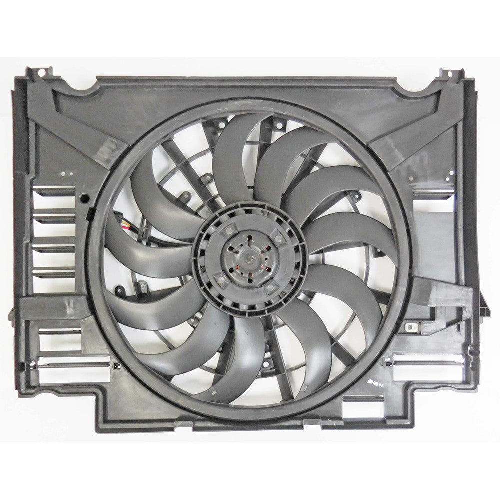 Radiator And Condenser Fan Assembly With One Big Fan 2018-2021 Land Rover Range Rover Velar