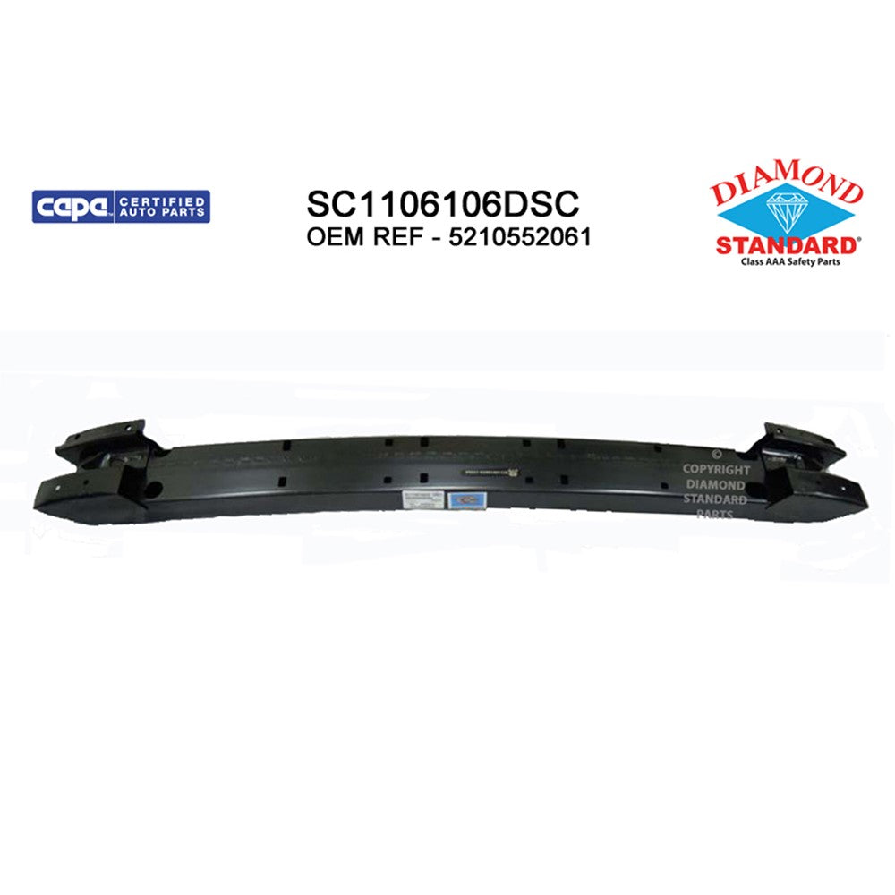 Rear Bumper Impact Bar 2008-2014 Scion Xd