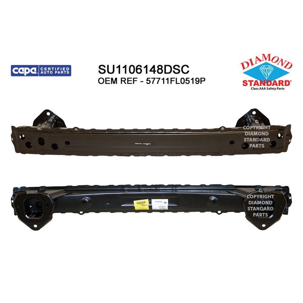 Rear Bumper Impact Bar 2018-2023 Subaru Crosstrek