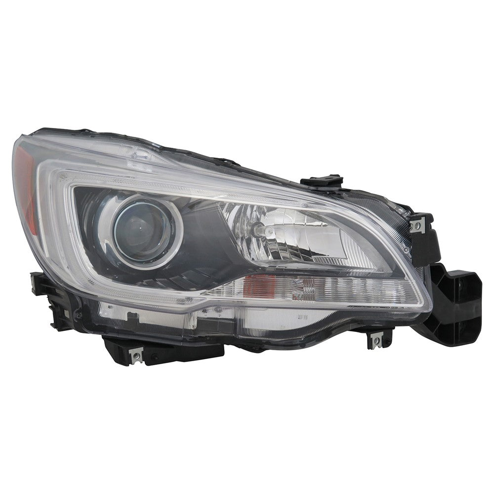 Front Right Passenger Side Halogen Headlight Assembly 2015-2017 Subaru Legacy, Outback