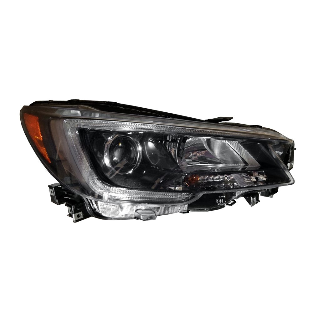 Front Right Passenger Side Halogen Headlight Assembly 2018-2019 Subaru Legacy, Outback