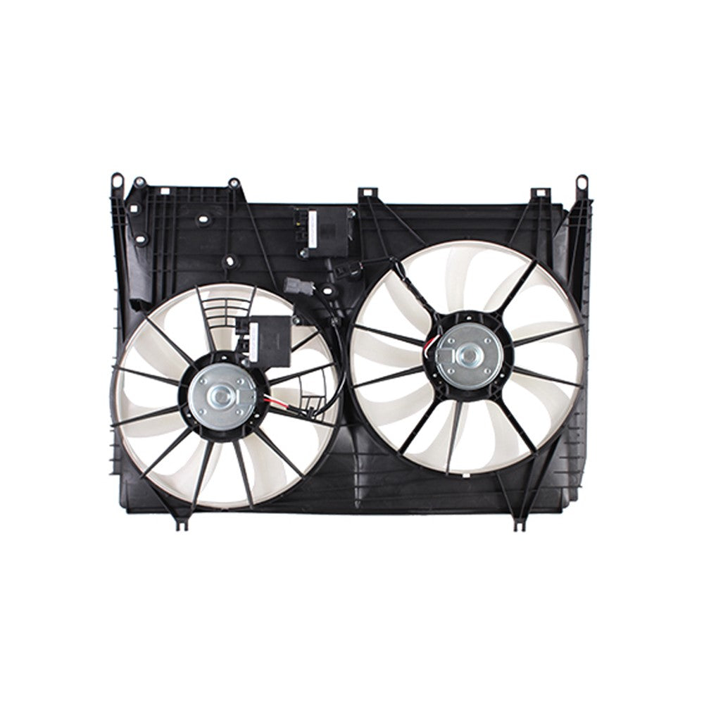 Radiator And Condenser Fan Assembly With Two Fans Side By Side 2019-2021 Subaru Ascent