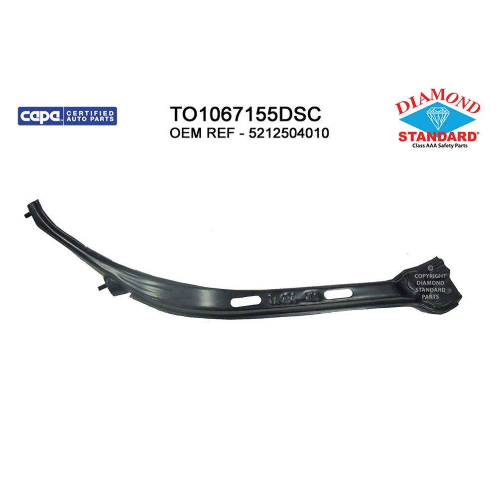Front Right Front Passenger Side Outer Bumper Cover Support 2005-2011 Toyota Tacoma