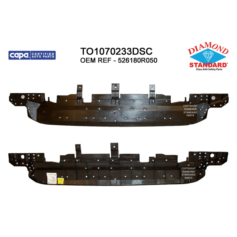Front Lower Bumper Impact Absorber 2019-2025 Toyota Rav4