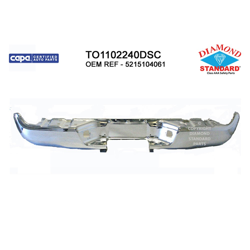 Rear Step Bumper Face Bar 2005-2015 Toyota Tacoma