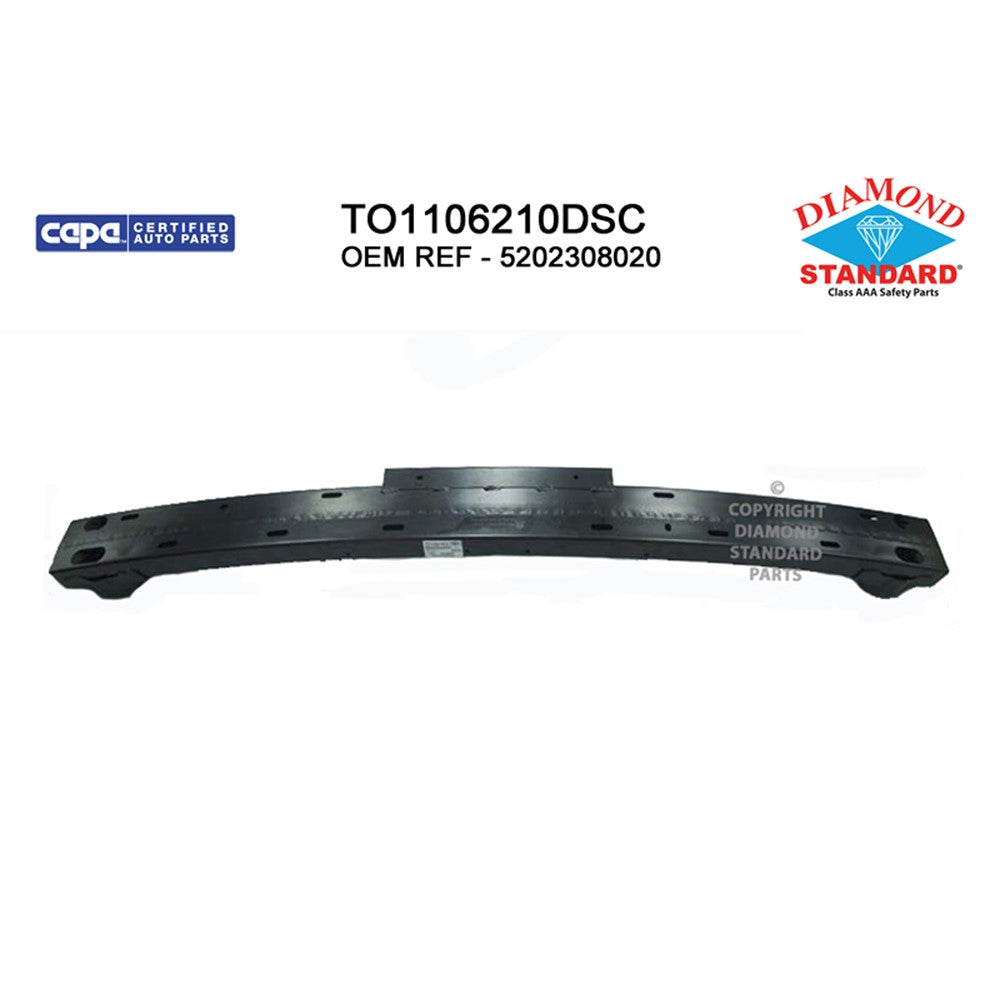 Rear Bumper Impact Bar 2011-2020 Toyota Sienna