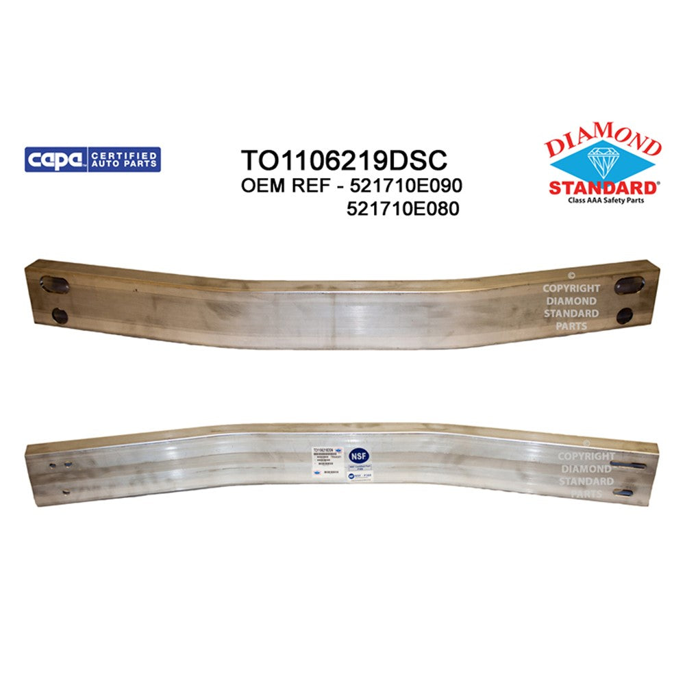 Rear Bumper Impact Bar 2014-2019 Toyota Highlander