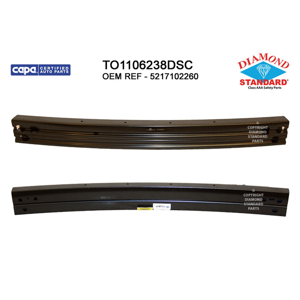 Rear Bumper Impact Bar 2020-2022 Toyota Corolla
