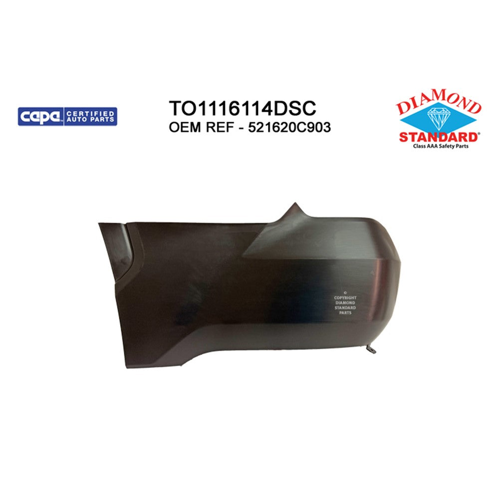 Rear Left Rear Driver Side Bumper End 2022-2025 Toyota Tundra