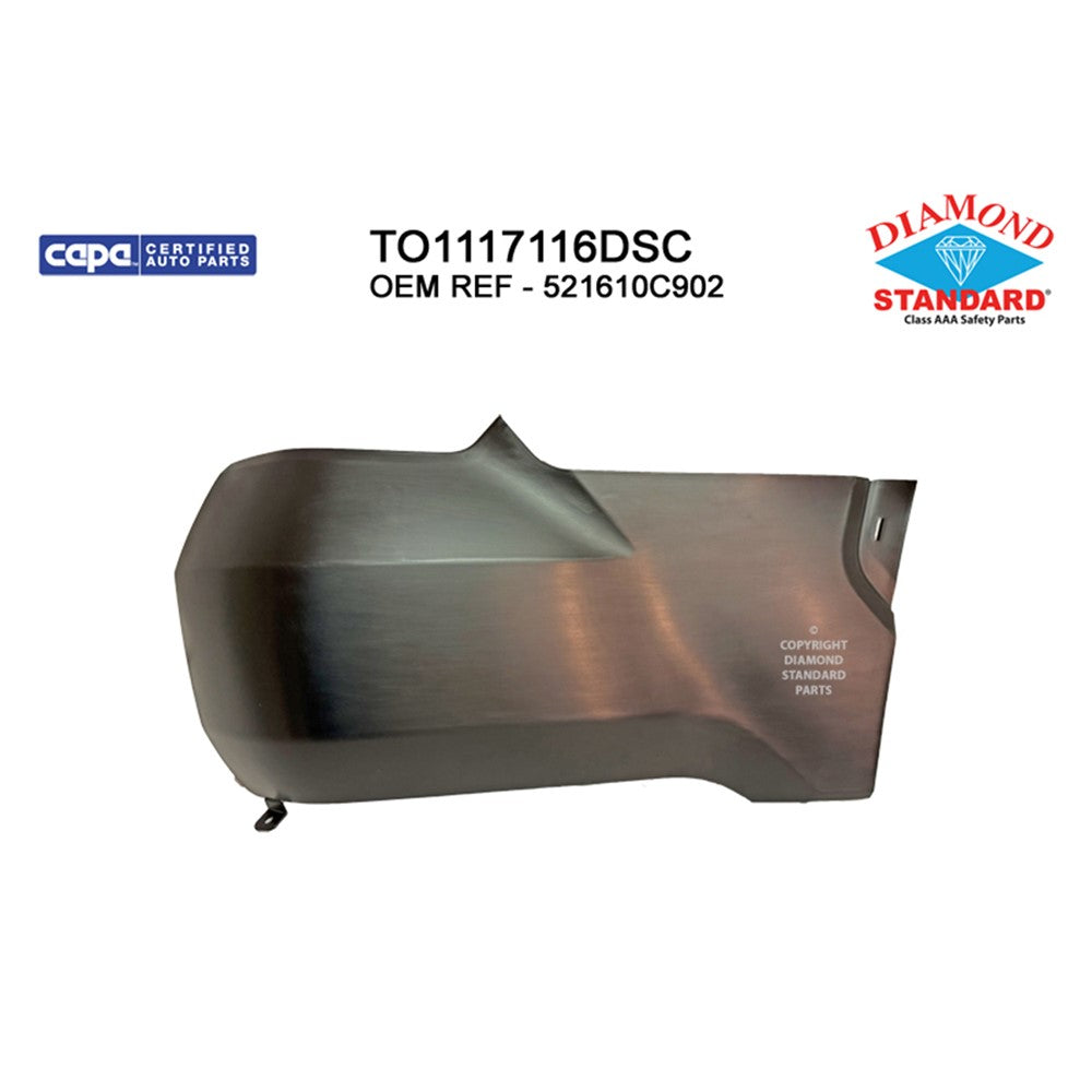Rear Right Rear Passenger Side Bumper End 2022-2025 Toyota Tundra