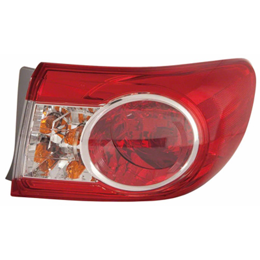 Rear Right Passenger Side Outer Tail Light Assembly 2011-2013 Toyota Corolla