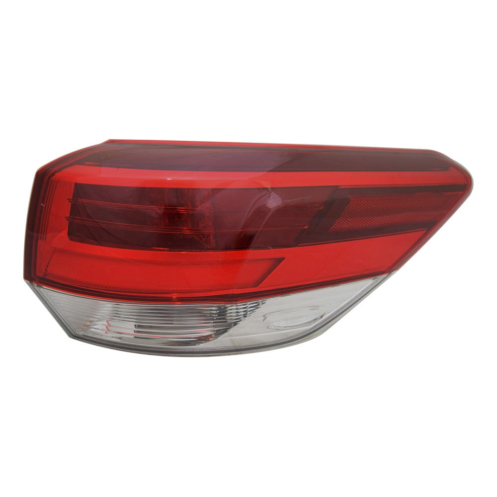 Rear Right Passenger Side Outer Tail Light Assembly 2018-2019 Toyota Highlander