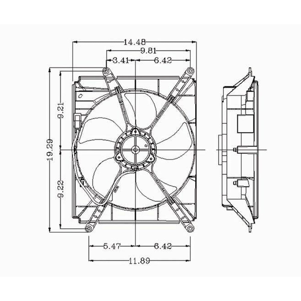Radiator Fan Assembly 1995-1999 Toyota Avalon