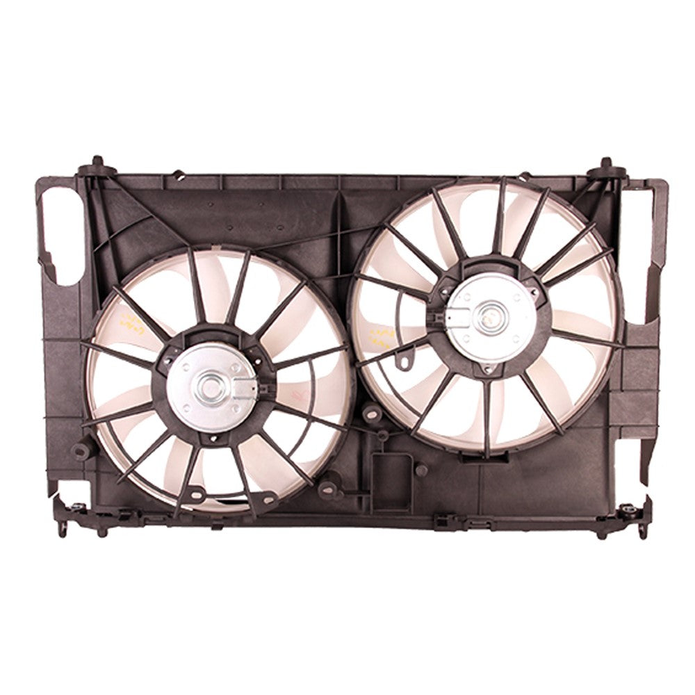 Radiator And Condenser Fan Assembly With Two Fans Side By Side 2013-2018 Toyota Rav4