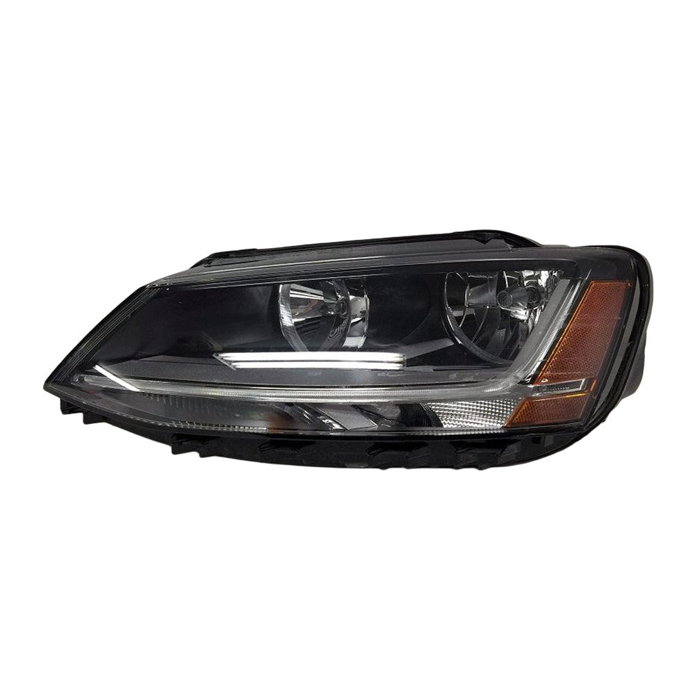 Front Left Driver Side Halogen Headlight Assembly 2017-2018 Volkswagen Jetta