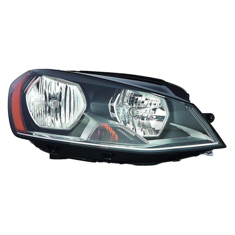 Front Right Passenger Side Halogen Headlight Assembly 2015 Volkswagen Golf, Golf Sportwagen, Gti