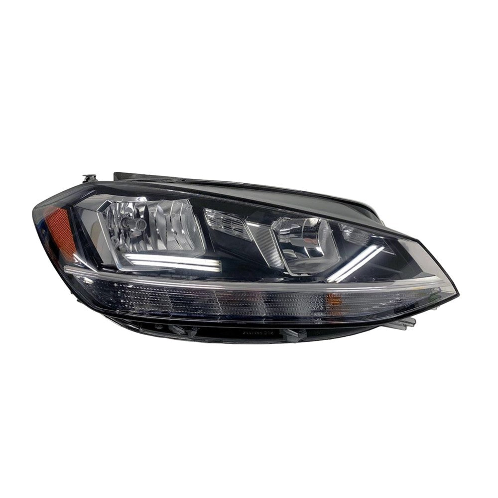 Front Right Passenger Side Halogen Headlight Assembly 2018-2021 Volkswagen Golf Alltrack, Golf, Golf Sportwagen, Gti