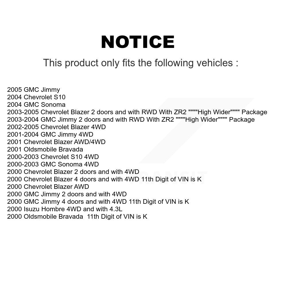 Brake Hydraulic Hose Front Right 12-H381343 For Chevrolet GMC Blazer S10 Jimmy