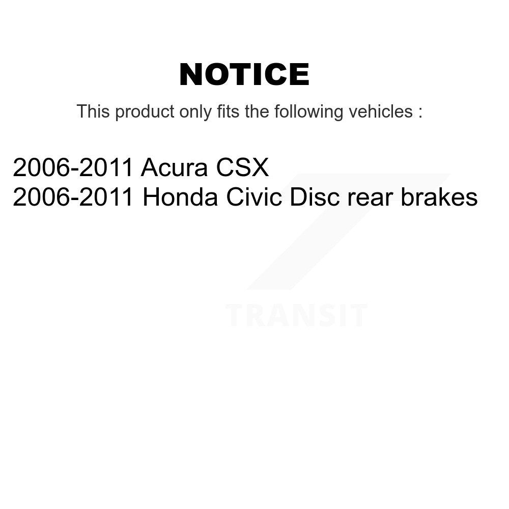Brake Hydraulic Hose Rear Right 12-H620750 For 2006-2011 Honda Civic Acura CSX
