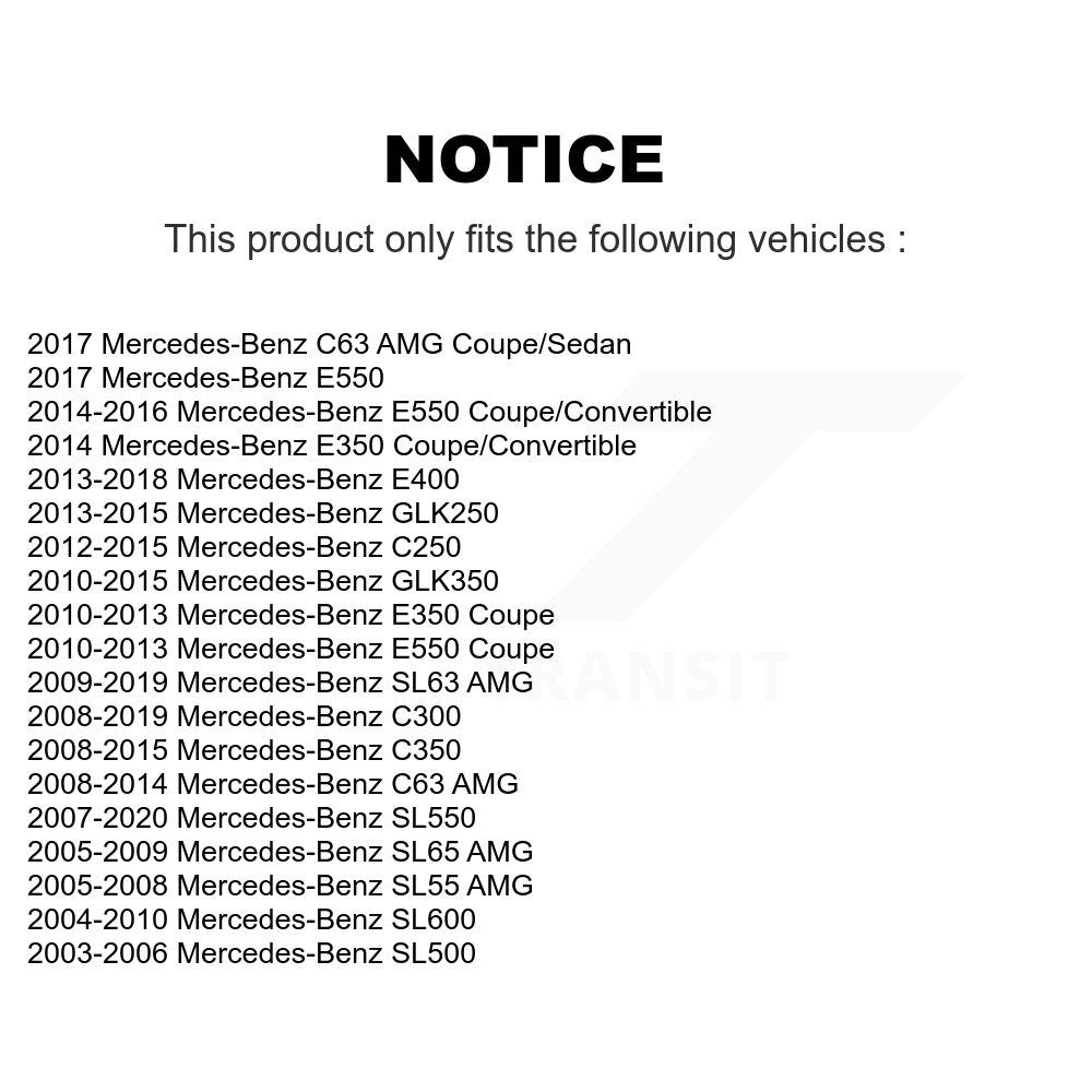 Brake Hydraulic Hose Rear 12-H621178 For Mercedes-Benz C300 GLK350 GLK250 E350