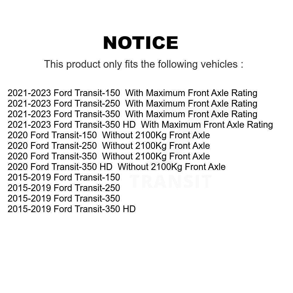 Brake Hydraulic Hose Front 12-H622444 For Ford Transit-250 Transit-150 HD