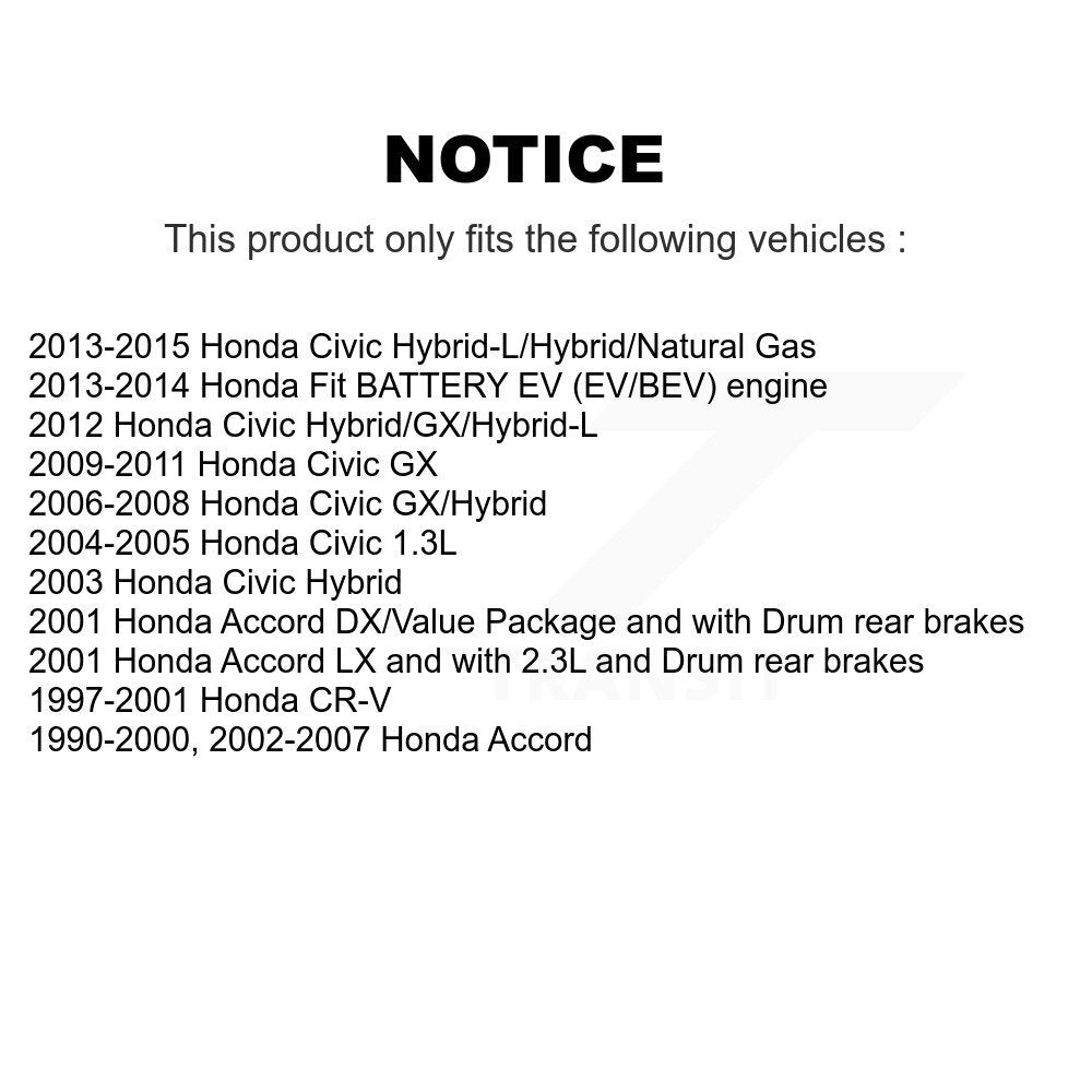 Drum Brake Hardware Kit Rear 13-H17321 For Honda Civic Accord Fit CR-V
