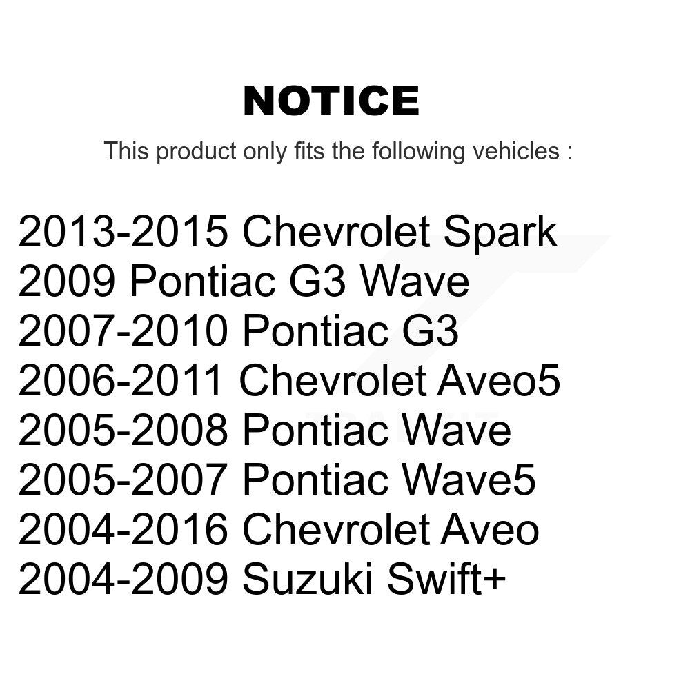 Drum Brake Hardware Kit Rear 13-H17409 For Chevrolet Aveo Pontiac Aveo5 Wave G3