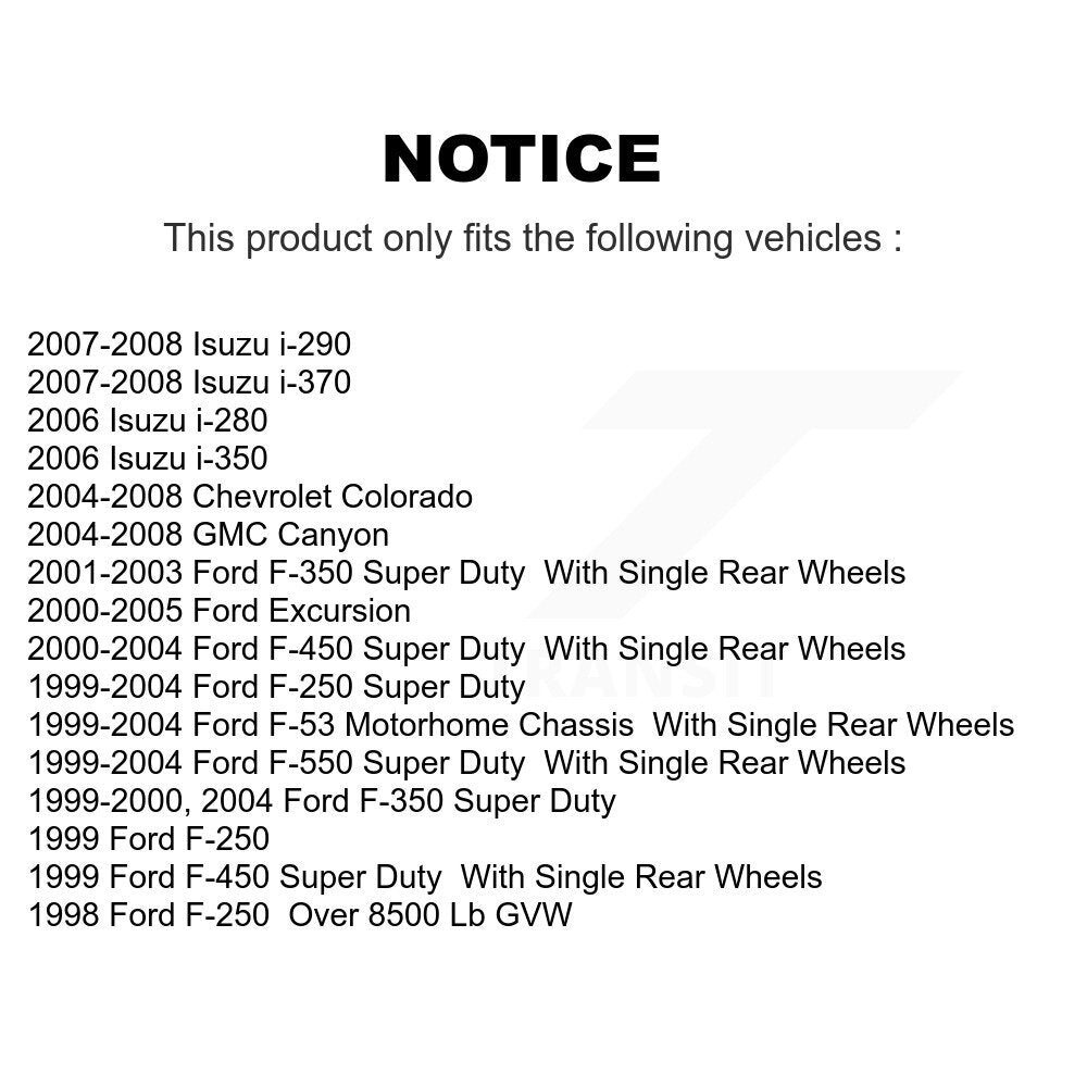 Drum Brake Hardware Kit Rear 13-H7333 For Ford F-350 Super Duty F-250 Chevrolet