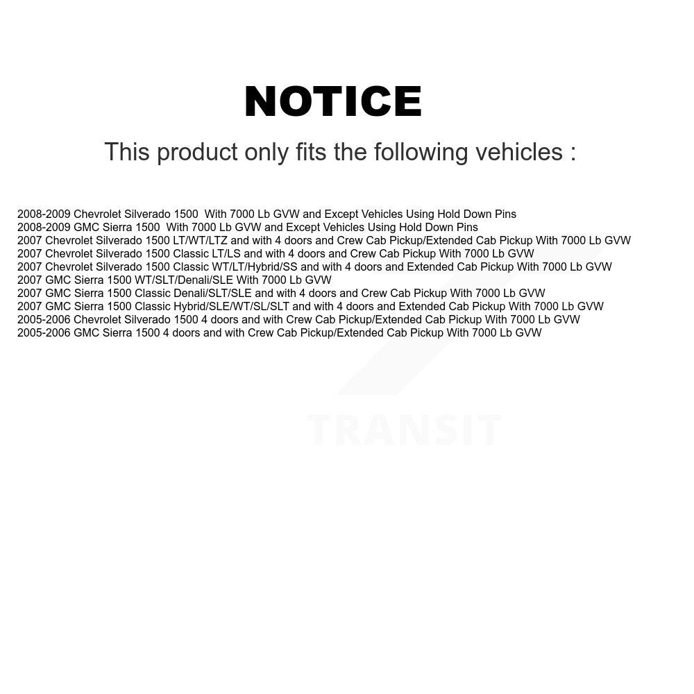 Drum Brake Wheel Cylinder Rear 14-WC370181 For Chevrolet GMC Silverado 1500 HD