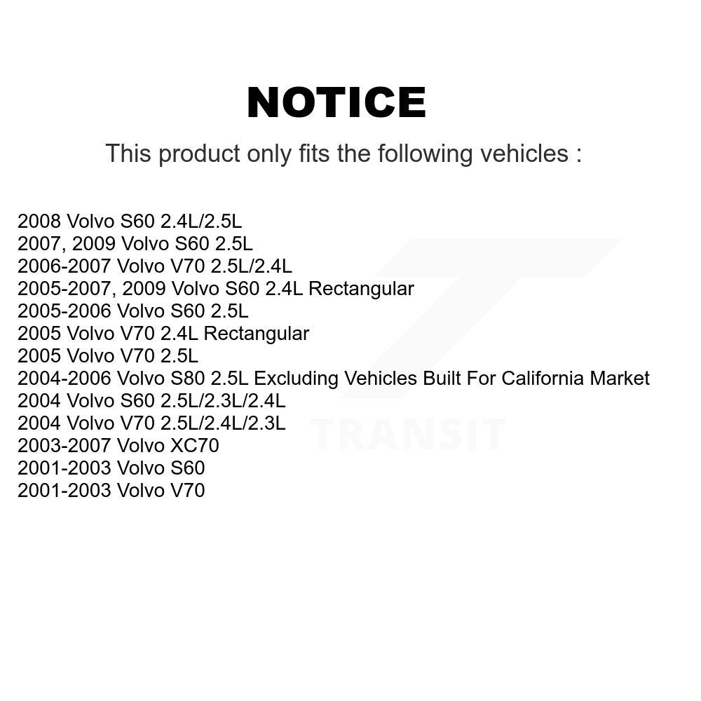 Air Filter 57-42412 For Volvo S60 XC70 V70 S80