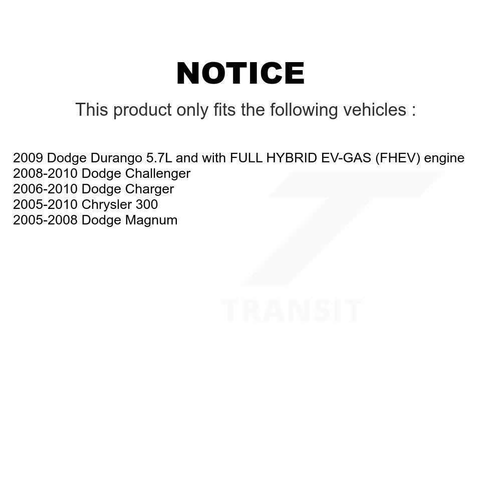 Air Filter 57-42843 For Dodge Chrysler 300 Charger Challenger Magnum Durango