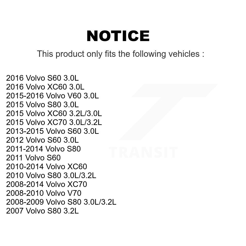 Air Filter 57-49344 For Volvo XC60 XC70 S60 S80 V60 V70