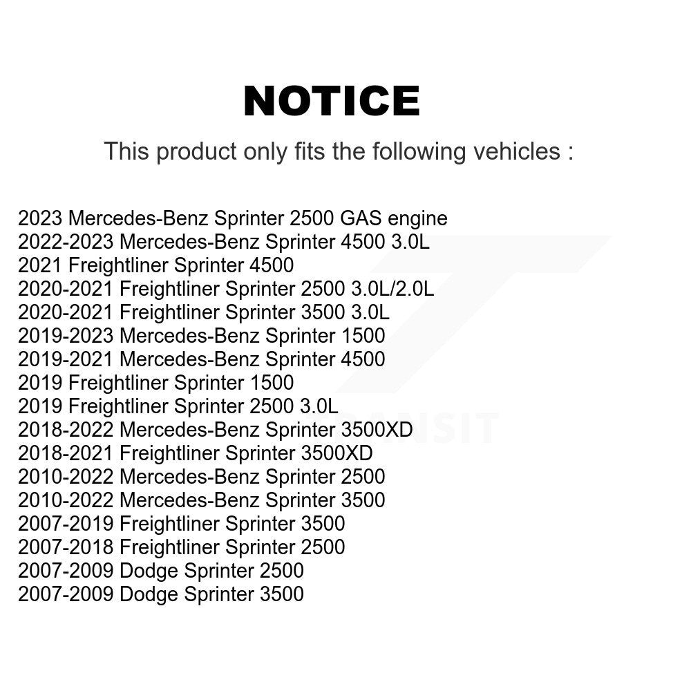 Air Filter 57-49876 For Mercedes-Benz Sprinter 2500 3500 Dodge 4500 3500XD 1500