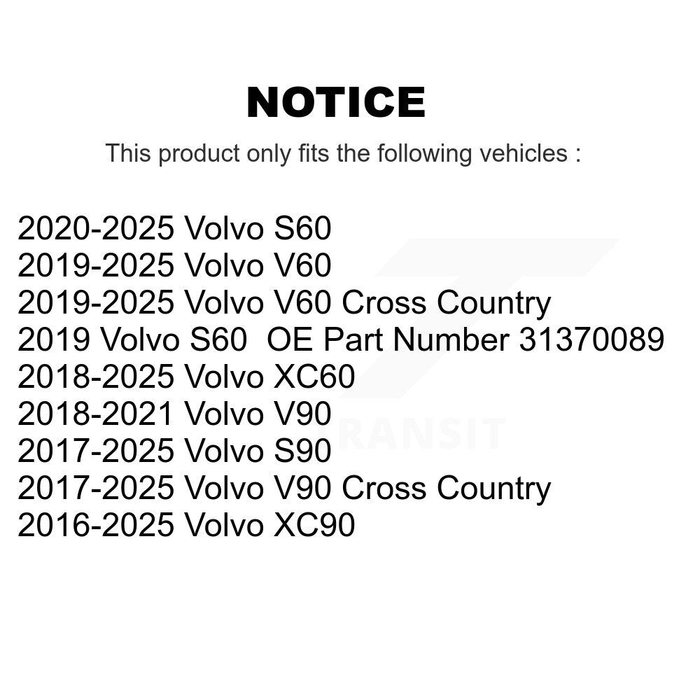 Air Filter 57-WA10360 For Volvo XC60 XC90 S60 V60 Cross Country V90 S90