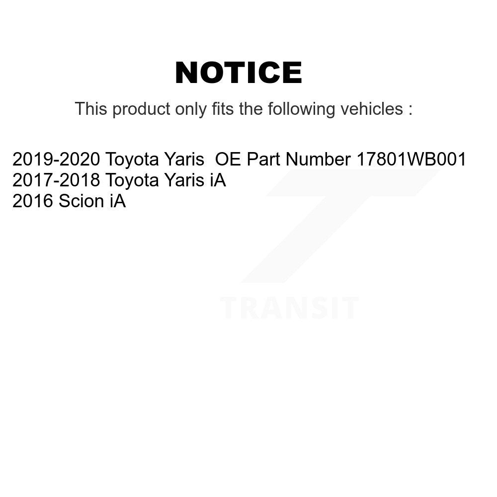 Air Filter 57-WA10408 For Toyota Yaris iA Scion