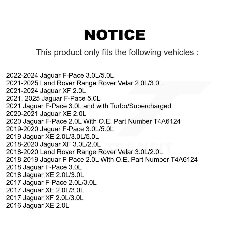 Air Filter 57-WA10566 For Jaguar F-Pace Land Rover Range Velar XE XF
