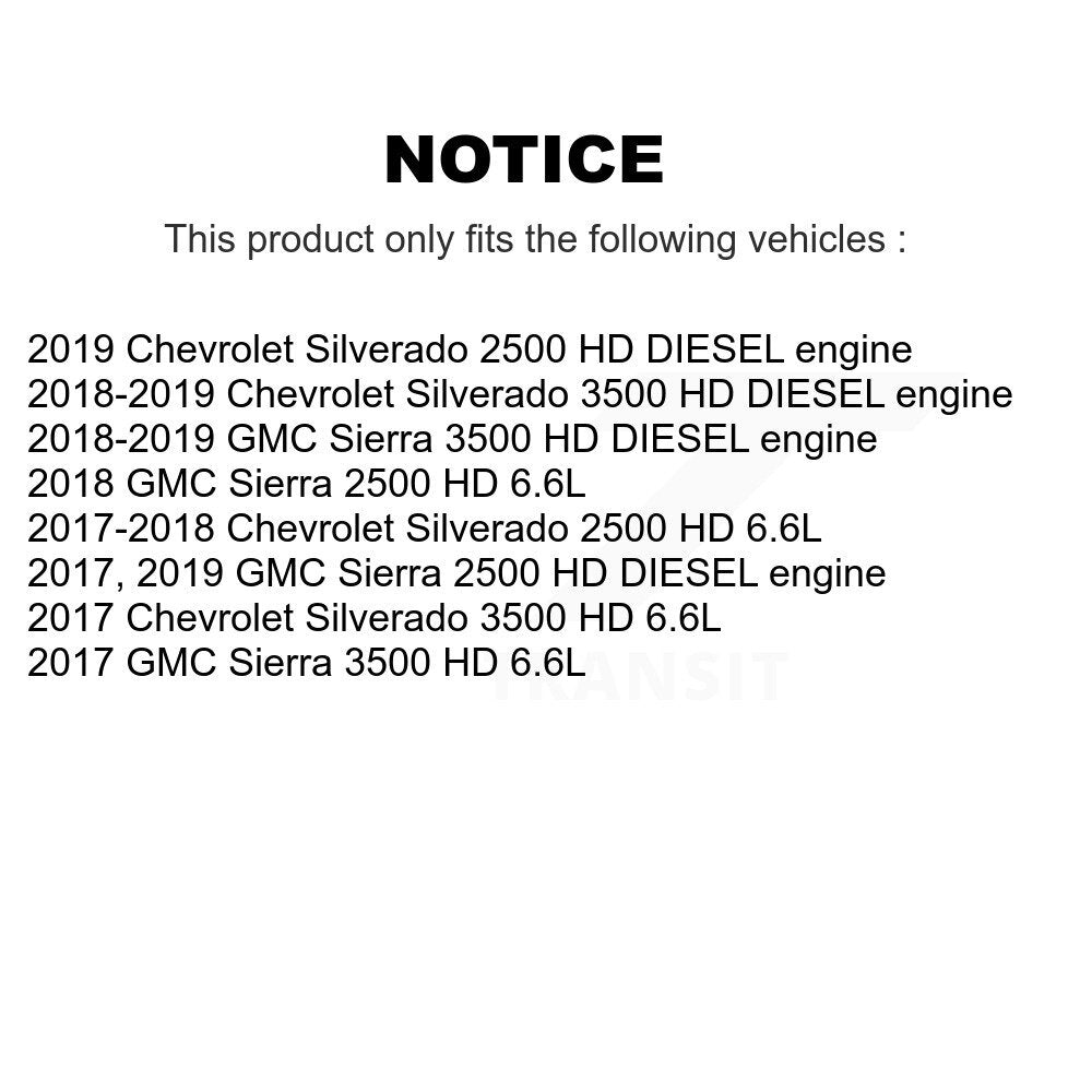 Air Filter 57-WA10695 For GMC Chevrolet Silverado 2500 HD Sierra 3500