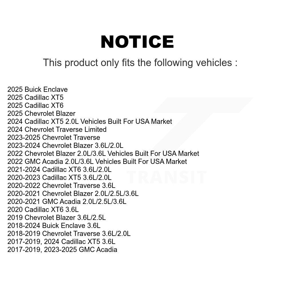 Air Filter 57-WA10718 For Chevrolet Cadillac XT5 Traverse GMC Acadia Blazer XT6