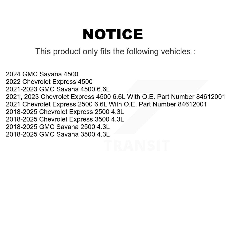 Air Filter 57-WA10836 For GMC Chevrolet Savana 2500 Express 3500 4500