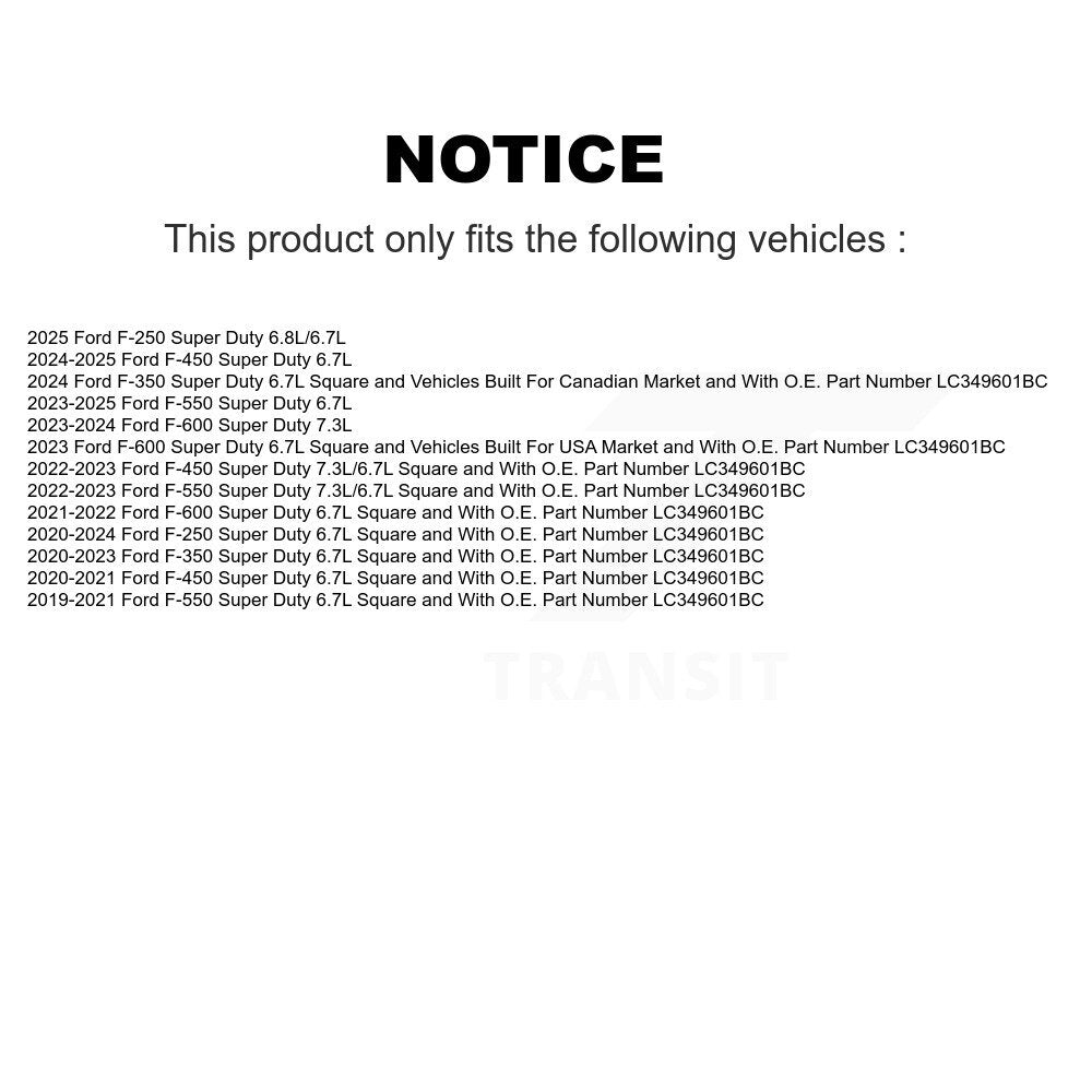 Air Filter 57-WA10905 For Ford F-350 Super Duty F-250 F-450 F-600 F-550