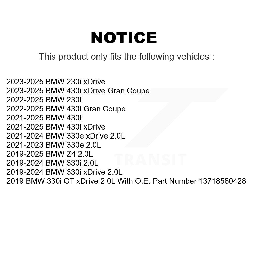 Air Filter 57-WA11226 For BMW 330i xDrive 430i 330e Z4 230i Gran Coupe GT