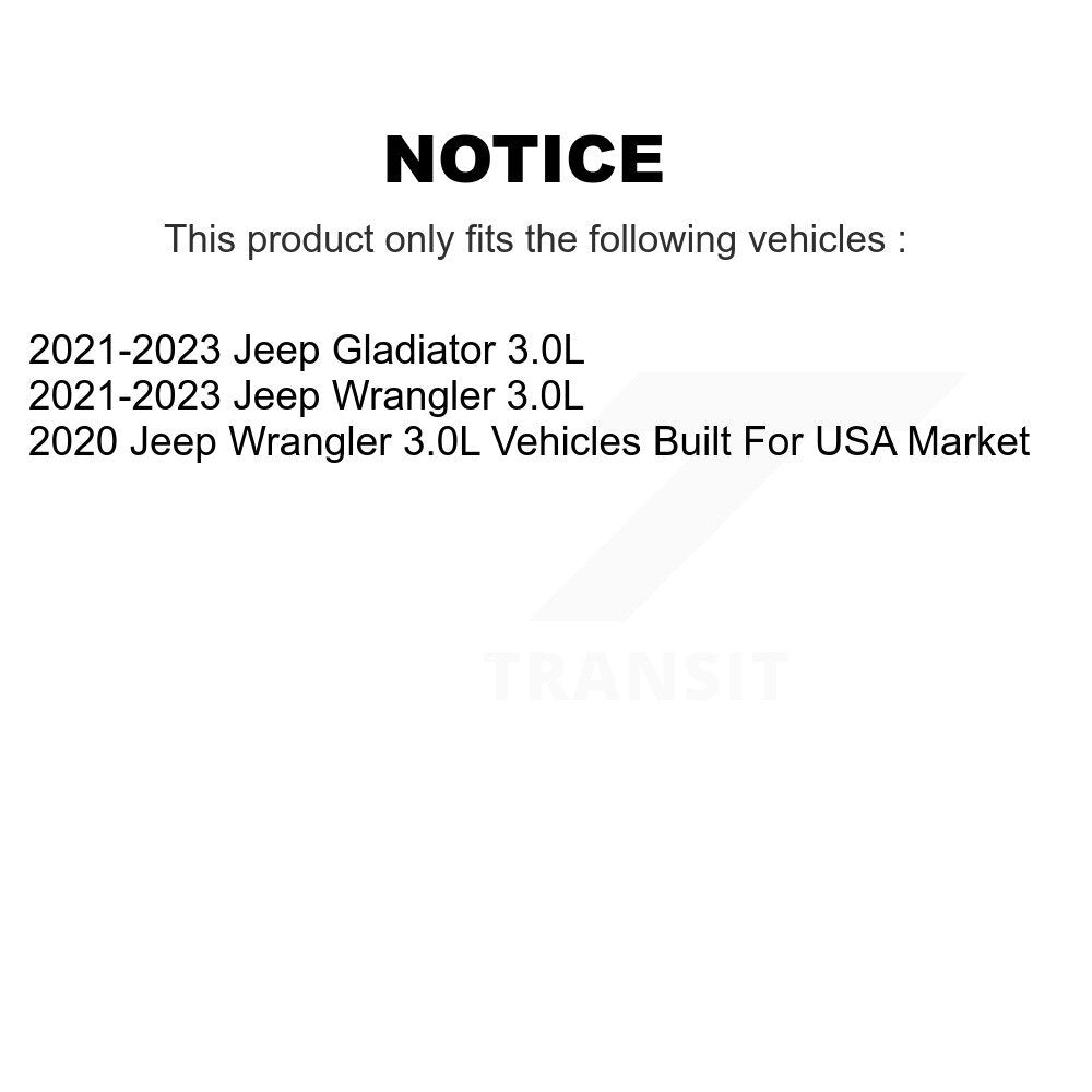 Air Filter 57-WA11255 For Jeep Wrangler Gladiator 3.0L