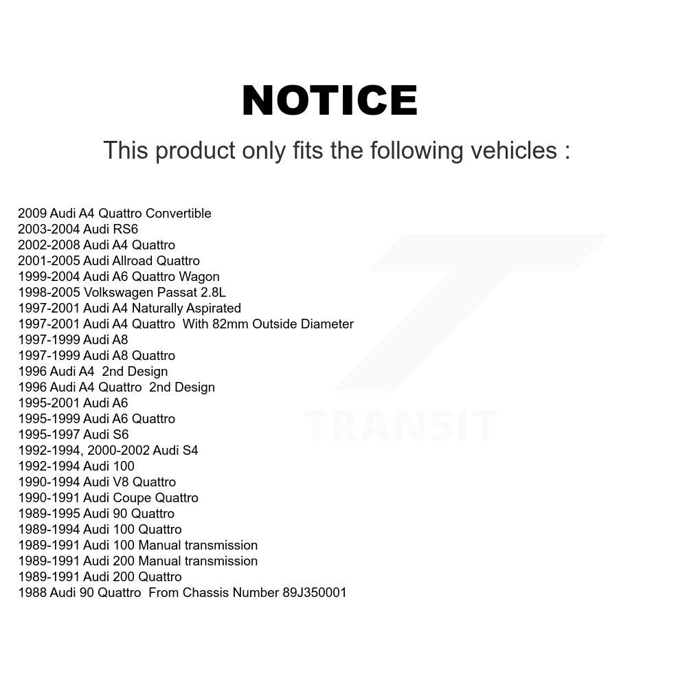 Wheel Bearing 70-510019 For Audi A4 Quattro Volkswagen Passat A6 Allroad S4 RS6