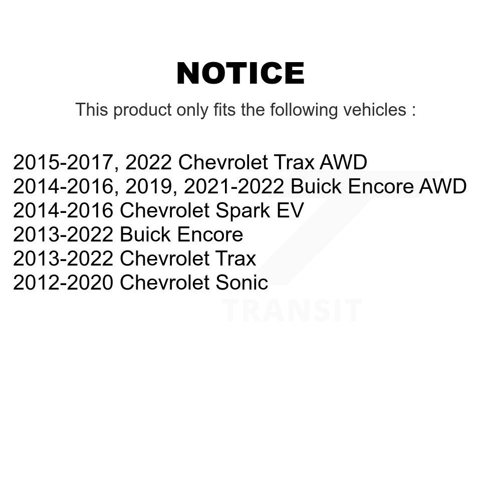 Wheel Bearing 70-510119 For Chevrolet Buick Encore Trax Sonic Spark EV